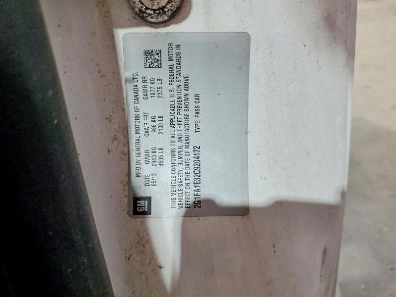 Продажа на аукционе авто 2012 Chevrolet Camaro, vin: 2G1FA1E32C9204172, номер лота: 55758436