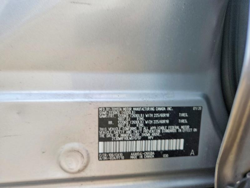 Продаж на аукціоні авто 2020 Toyota Rav4, vin: 2T3DWRFV0LW070797, номер лоту: 56611956
