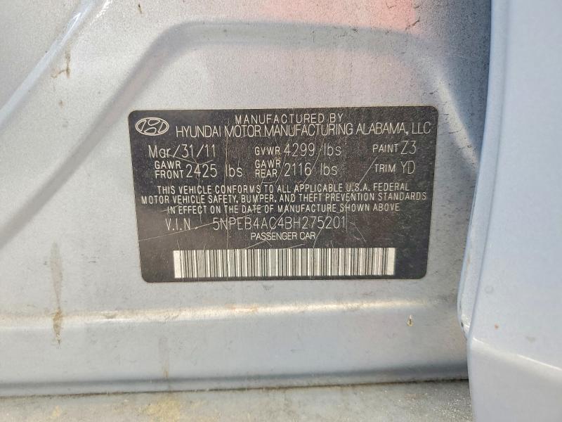 Продаж на аукціоні авто 2011 Hyundai Sonata, vin: 5NPEB4AC4BH275201, номер лоту: 58911236