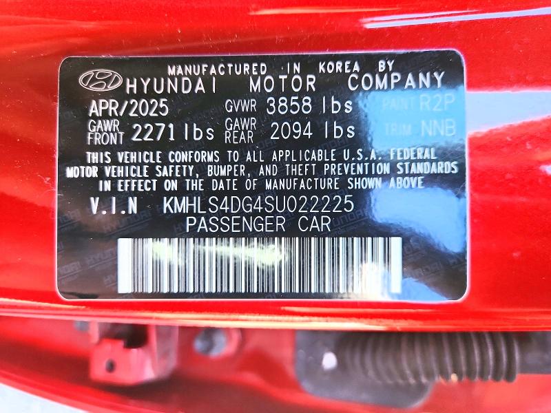 Продажа на аукционе авто 2025 Hyundai Elantra, vin: KMHLS4DG4SU022225, номер лота: 57471896