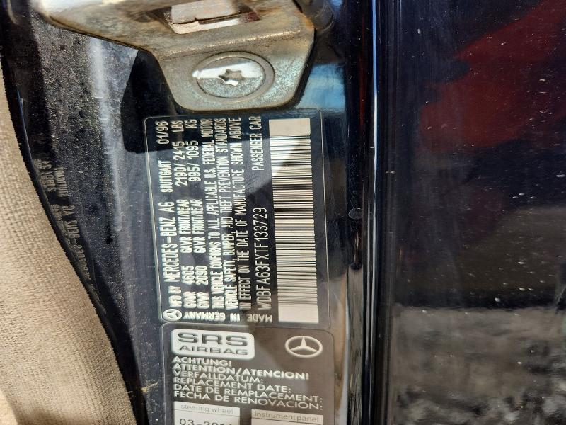 58953846 :رقم المزاد ، WDBFA63FXTF133729 vin ، 1996 Mercedes-benz Sl مزاد بيع