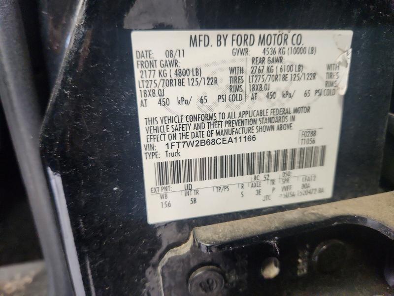 Продаж на аукціоні авто 2012 Ford F250, vin: 1FT7W2B68CEA11166, номер лоту: 56855406
