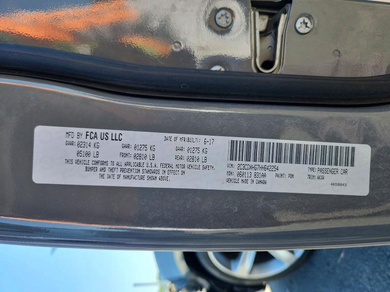Aukcja sprzedaży 2017 Dodge Charger, vin: 2C3CDXHG7HH642254, numer aukcji: 56170036