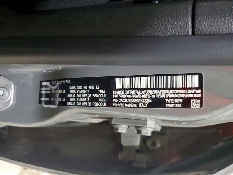 Aukcja sprzedaży 2019 Jeep Renegade, vin: ZACNJBBB5KPK73264, numer aukcji: 56637066