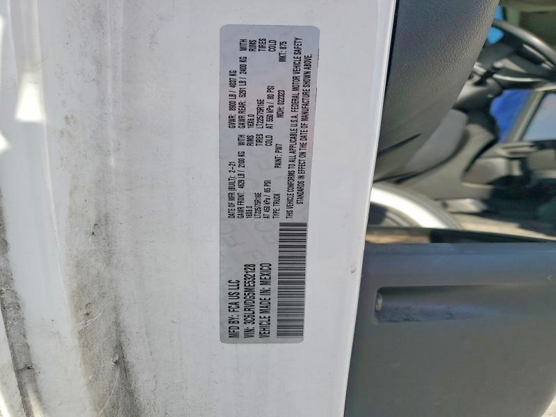 2021 Ram Promaster 2500 მანქანა იყიდება აუქციონზე, vin: 3C6LRVDG5ME532128, აუქციონის ნომერი: 55942806
