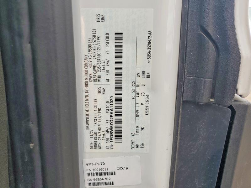 2023 Ford Transit მანქანა იყიდება აუქციონზე, vin: 1FDBW5ZG2PKA11029, აუქციონის ნომერი: 55902826