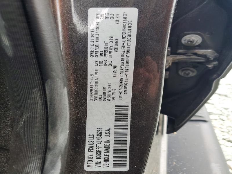 Продажа на аукционе авто 2020 Ram 1500, vin: 1C6SRFFT4LN345288, номер лота: 59016276