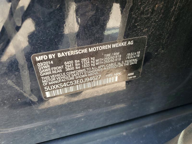 Продаж на аукціоні авто 2014 Bmw X5, vin: 5UXKS4C53E0J94627, номер лоту: 58788766