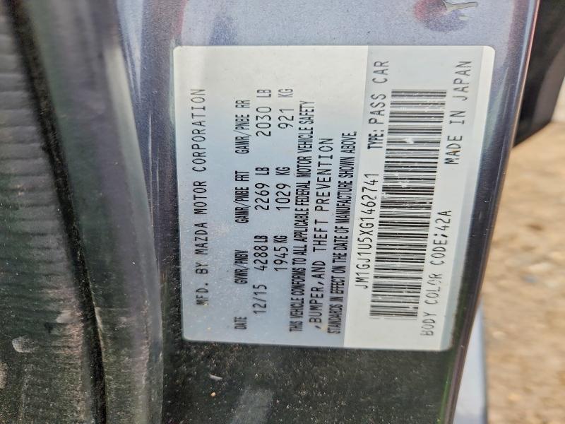 Aukcja sprzedaży 2016 Mazda 6, vin: JM1GJ1U5XG1462741, numer aukcji: 56302916