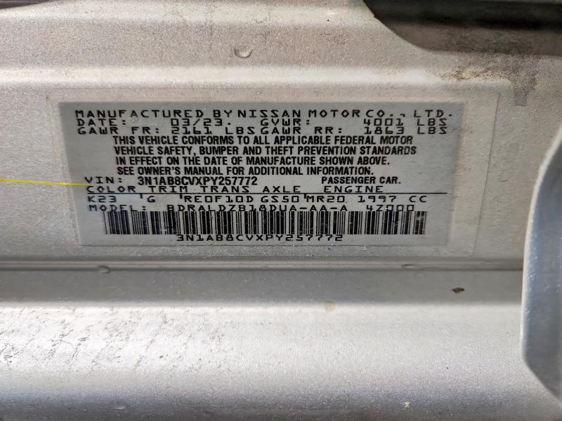 Aukcja sprzedaży 2023 Nissan Sentra, vin: 3N1AB8CVXPY257772, numer aukcji: 55879186