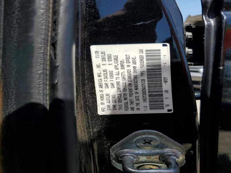 Продажа на аукционе авто 2009 Honda Accord, vin: 1HGCP26829A075728, номер лота: 59270636