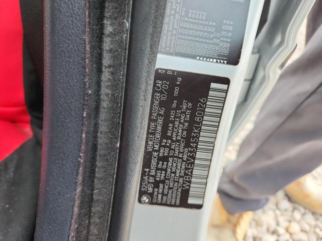 2003 Bmw 325 მანქანა იყიდება აუქციონზე, vin: WBAEV33453KL80126, აუქციონის ნომერი: 56676426