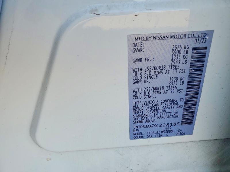 Продажа на аукционе авто 2025 Nissan Pathfinder, vin: 5N1DR3AA7SC228185, номер лота: 56423706