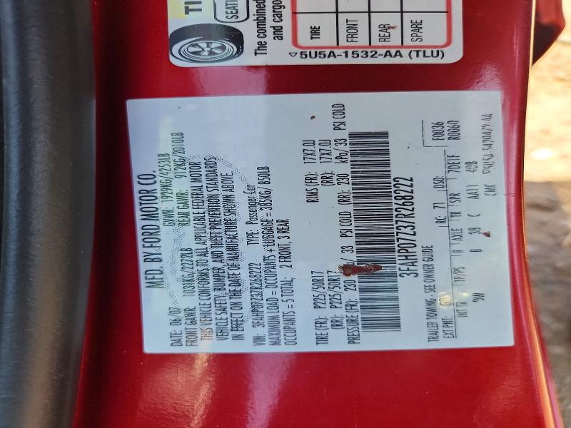 Aukcja sprzedaży 2007 Ford Fusion, vin: 3FAHP07Z37R268222, numer aukcji: 55719756