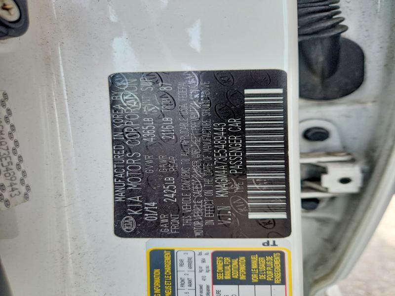 Продажа на аукционе авто 2014 Kia Optima, vin: KNAGM4A73E5489443, номер лота: 56423776