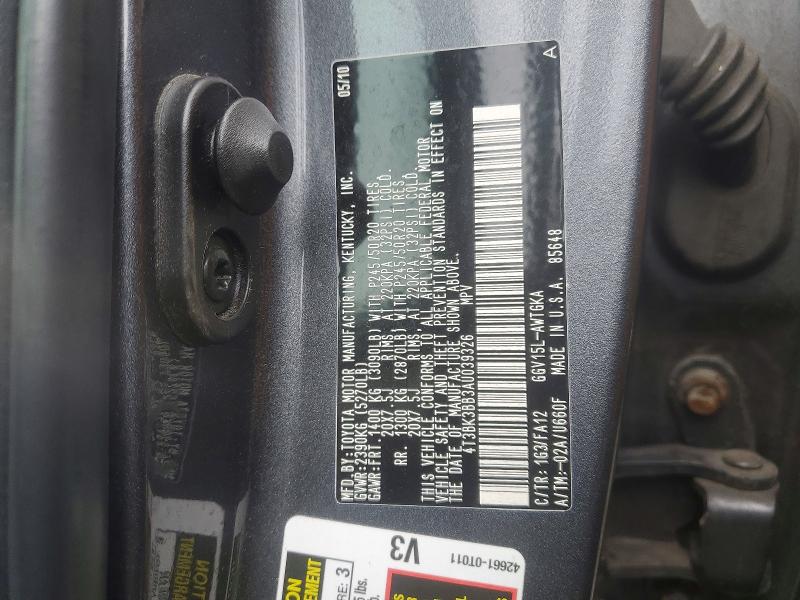 Aukcja sprzedaży 2010 Toyota Venza, vin: 4T3BK3BB3AU039326, numer aukcji: 57662756