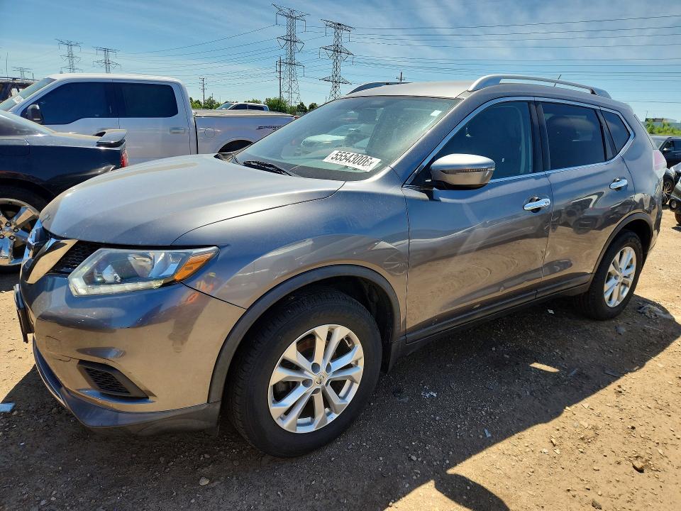 55543006 :رقم المزاد ، KNMAT2MV0GP724561 vin ، 2016 Nissan Rogue مزاد بيع