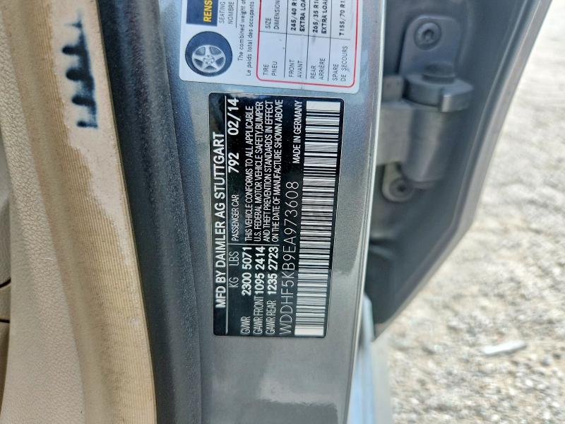 55622126 :رقم المزاد ، WDDHF5KB9EA973608 vin ، 2014 Mercedes-benz E مزاد بيع