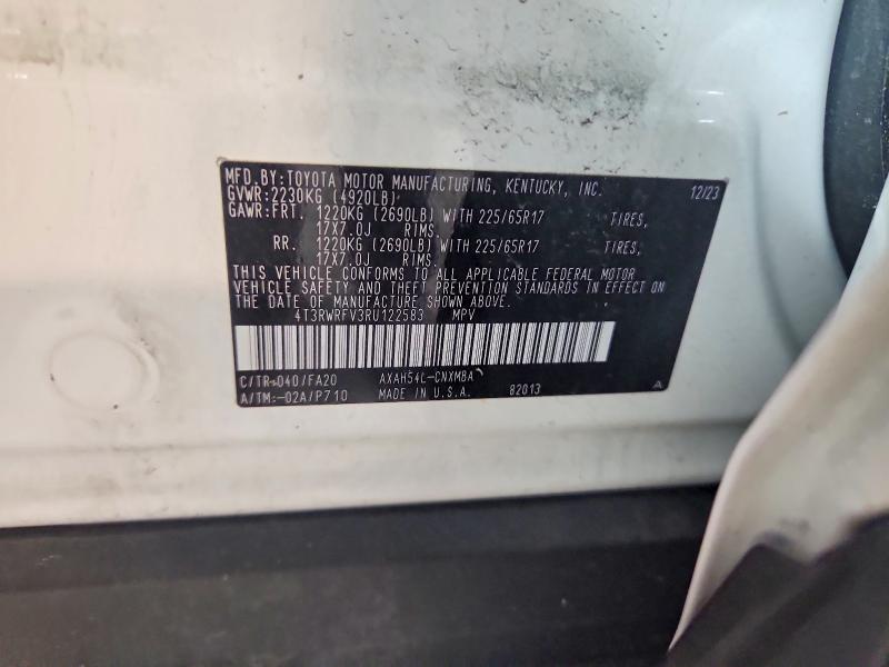 2024 Toyota Rav4 Hybrid მანქანა იყიდება აუქციონზე, vin: 4T3RWRFV3RU122583, აუქციონის ნომერი: 56396266