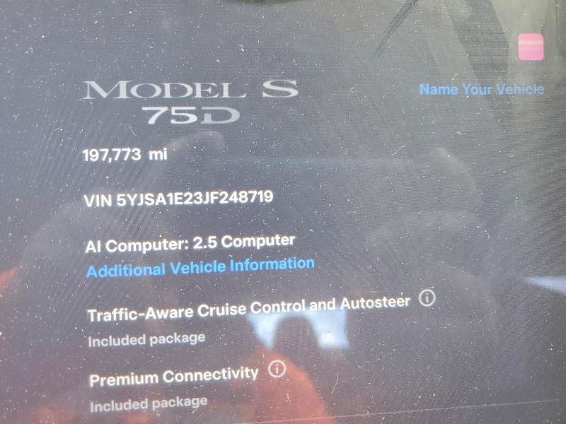 Продажа на аукционе авто 2018 Tesla Model S, vin: 5YJSA1E23JF248719, номер лота: 57010876