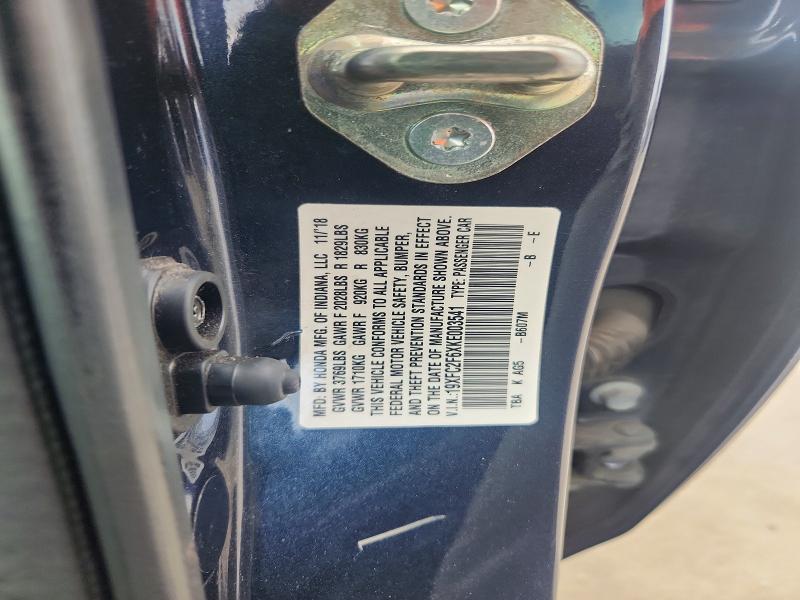 2019 Honda Civic მანქანა იყიდება აუქციონზე, vin: 19XFC2F6XKE003541, აუქციონის ნომერი: 57232566