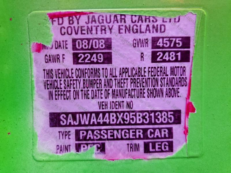 55730256 :رقم المزاد ، SAJWA44BX95B31385 vin ، 2009 Jaguar Xk مزاد بيع