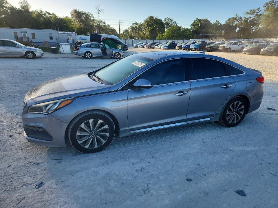 Auction sale of the 2017 Hyundai Sonata, vin: 5NPE34AF4HH452166, lot number: 56287266