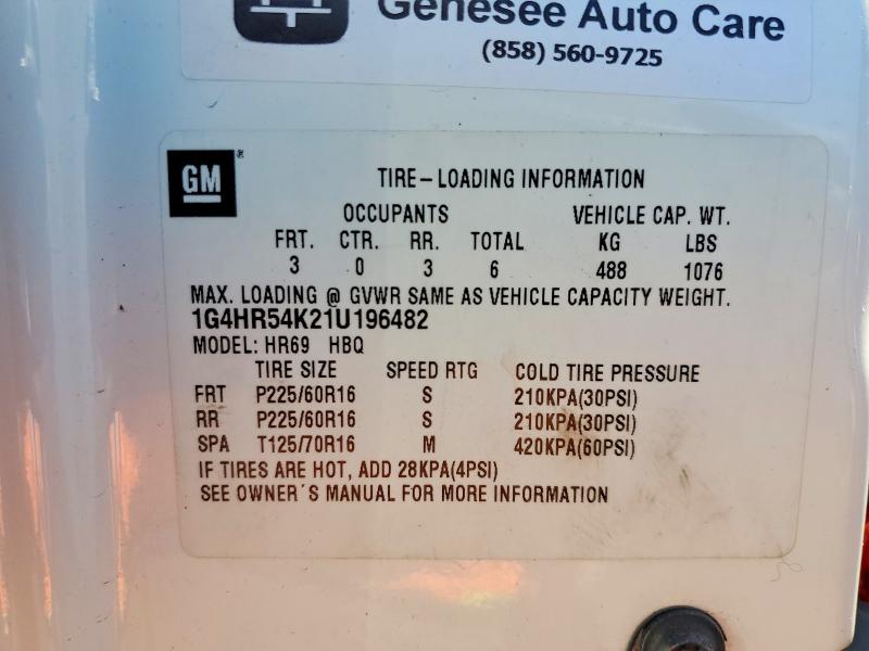 Aukcja sprzedaży 2001 Buick Lesabre, vin: 1G4HR54K21U196482, numer aukcji: 58132646