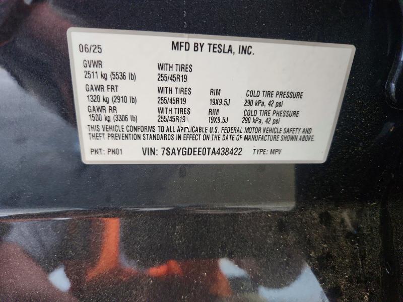 Aukcja sprzedaży 2026 Tesla Model Y, vin: 7SAYGDEE0TA438422, numer aukcji: 56191176