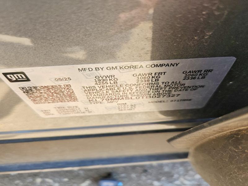 Продаж на аукціоні авто 2026 Chevrolet Trailblazer, vin: KL79MMSL0TB027327, номер лоту: 56359636