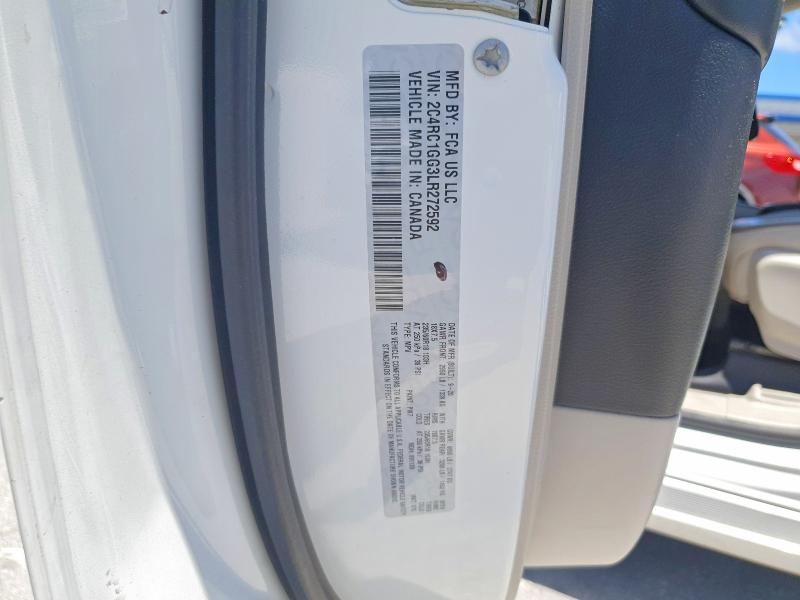 Продаж на аукціоні авто 2020 Chrysler Pacifica, vin: 2C4RC1GG3LR272592, номер лоту: 56487066