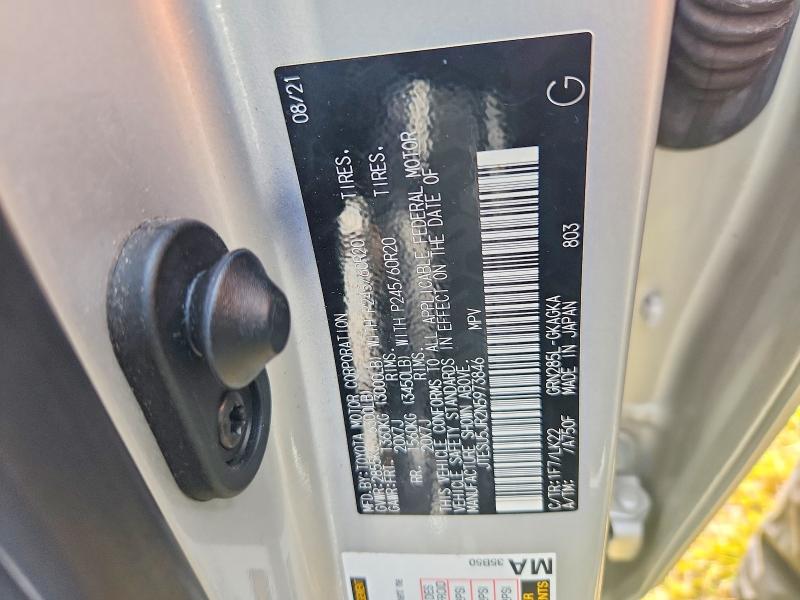 59317796 :رقم المزاد ، JTESU5JR2N5973846 vin ، 2022 Toyota 4runner مزاد بيع