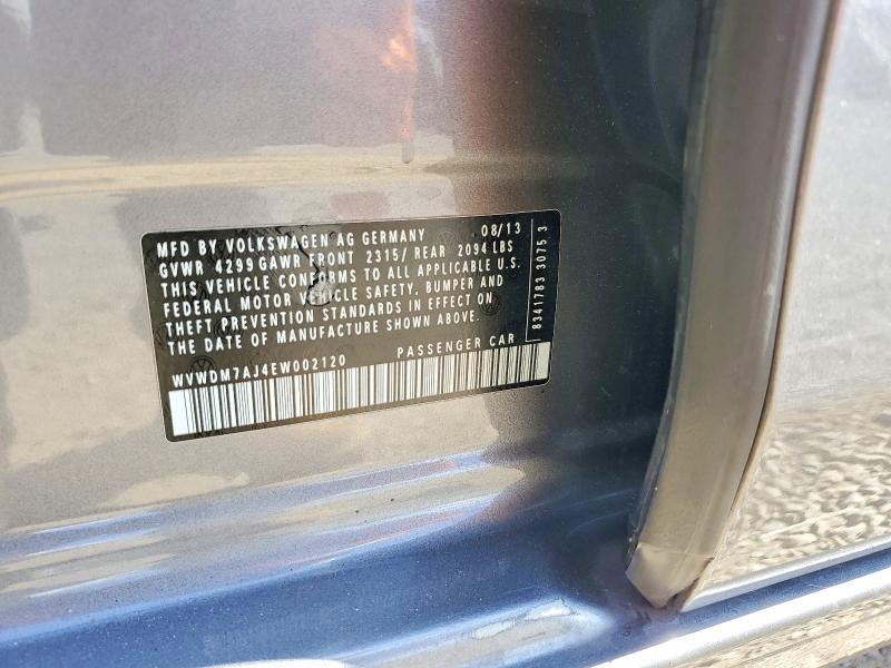 Aukcja sprzedaży 2014 Volkswagen Golf, vin: WVWDM7AJ4EW002120, numer aukcji: 58057676