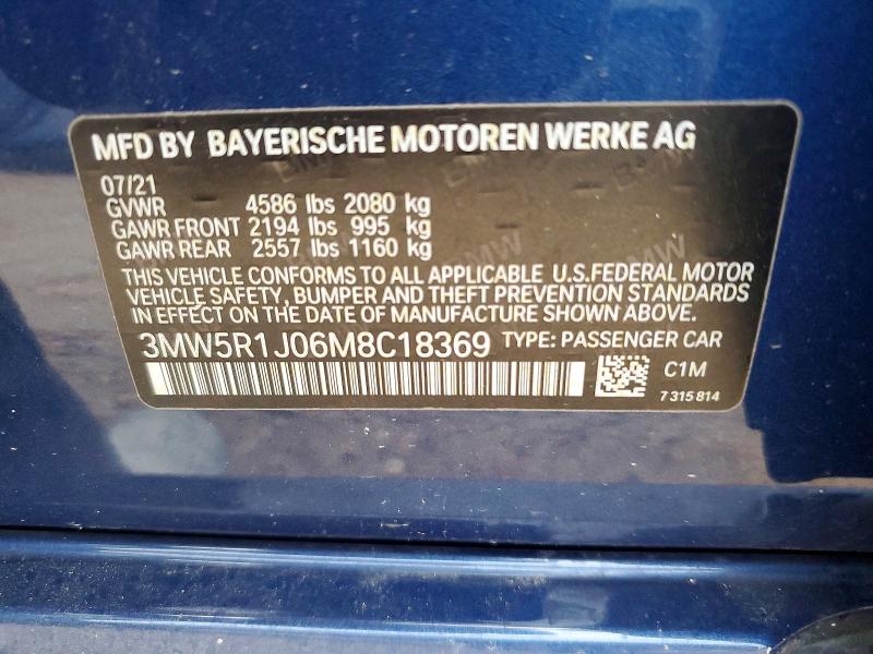 Продаж на аукціоні авто 2021 Bmw 330i Xdrive 4dr Awd, vin: 3MW5R1J06M8C18369, номер лоту: 57413796