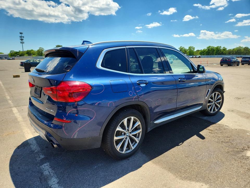 2019 Bmw X3 მანქანა იყიდება აუქციონზე, vin: 5UXTR9C50KLD94147, აუქციონის ნომერი: 58053006