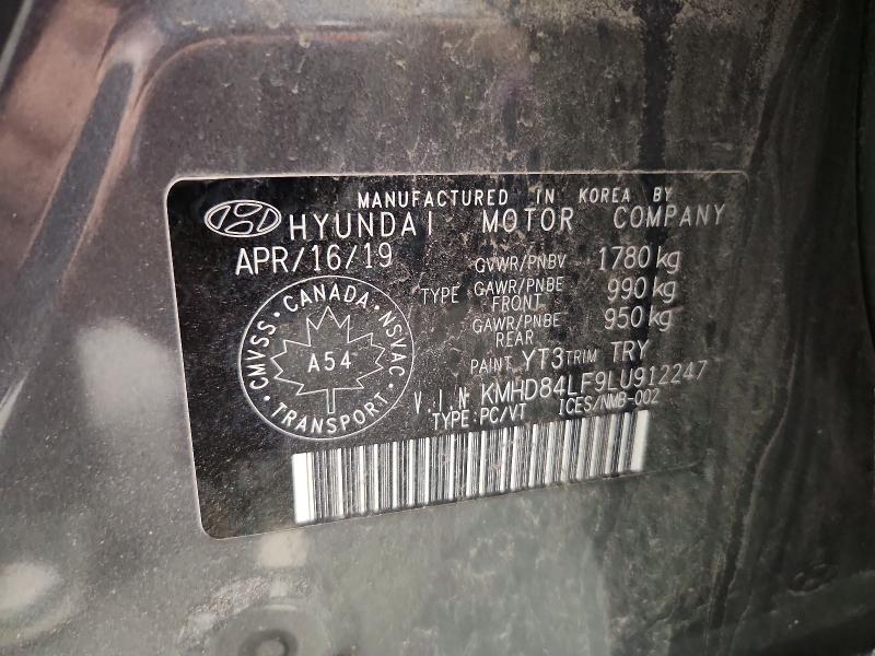 Продажа на аукционе авто 2020 Hyundai Elantra, vin: KMHD84LF9LU912247, номер лота: 59189276