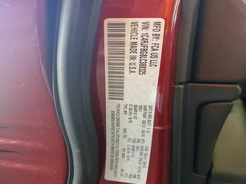 Продажа на аукционе авто 2020 Jeep Grand Cherokee, vin: 1C4RJFBG8LC388325, номер лота: 57035896
