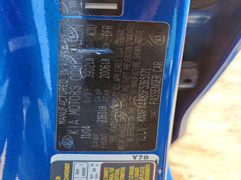 Aukcja sprzedaży 2015 Kia Forte, vin: KNAFX4A85F5365171, numer aukcji: 55801826