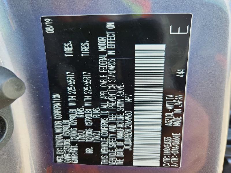 56798616 :رقم المزاد ، JTJDARBZXL2164960 vin ، 2020 Lexus Nx مزاد بيع