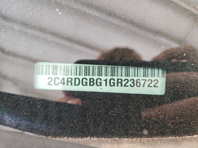 Продаж на аукціоні авто 2016 Dodge Grand Caravan, vin: 2C4RDGBG1GR236722, номер лоту: 56227316