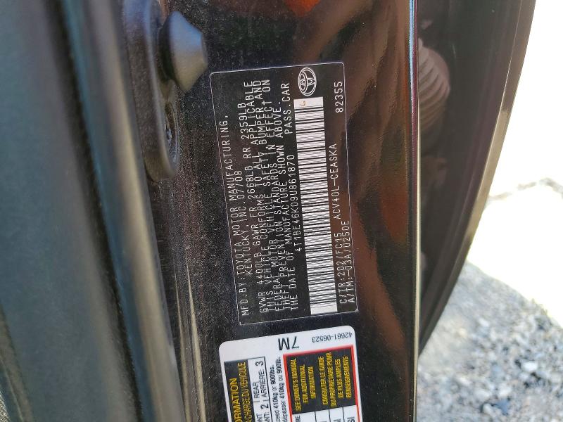 55401616 :رقم المزاد ، 4T1BE46K09U861870 vin ، 2009 Toyota Camry مزاد بيع