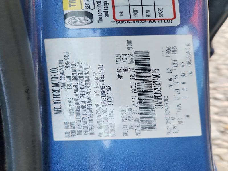 Aukcja sprzedaży 2010 Ford Fusion, vin: 3FAHP0JG2AR246095, numer aukcji: 57131516