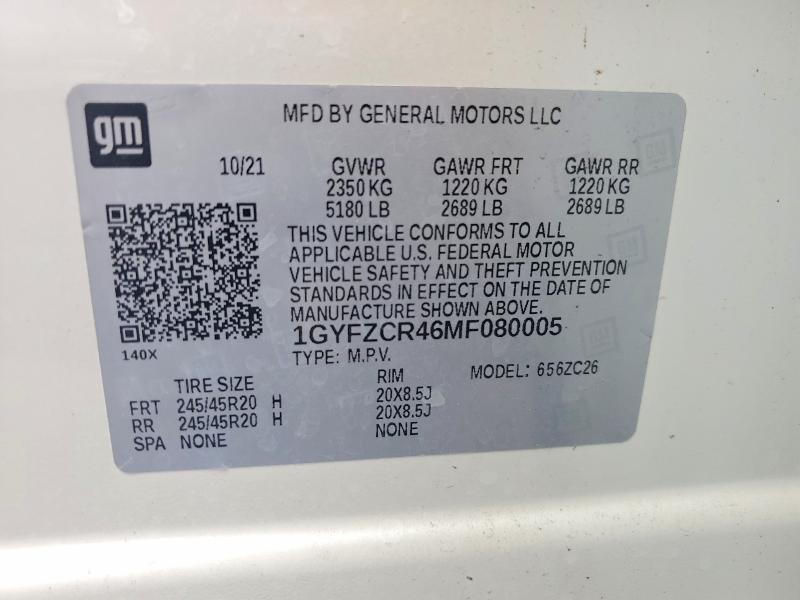 Продаж на аукціоні авто 2021 Cadillac Xt4, vin: 1GYFZCR46MF080005, номер лоту: 57213186