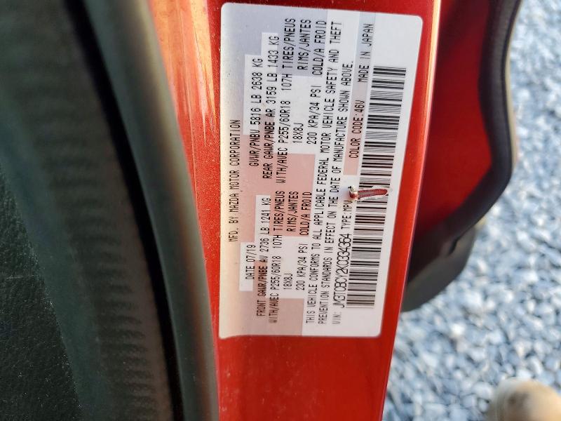 Продажа на аукционе авто 2019 Mazda Cx-9, vin: JM3TCBCY2K0334364, номер лота: 55643916