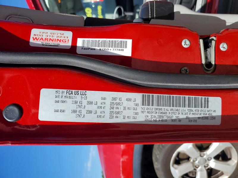 Продажа на аукционе авто 2019 Jeep Compass, vin: 3C4NJDBB9KT790607, номер лота: 55632206