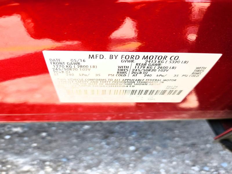 85616245 :رقم المزاد ، 2FMPK3K96GBB88419 vin ، 2016 Ford Edge مزاد بيع