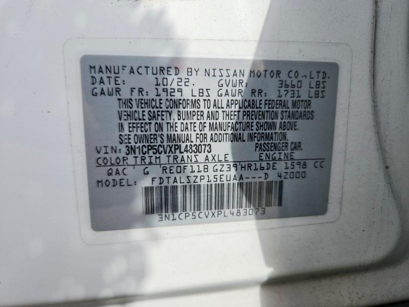 Aukcja sprzedaży 2023 Nissan Kicks, vin: 3N1CP5CVXPL483073, numer aukcji: 55639606