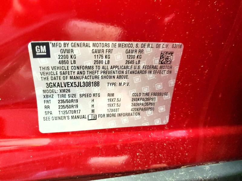 Продажа на аукционе авто 2018 Gmc Terrain, vin: 3GKALVEX5JL308188, номер лота: 58049426