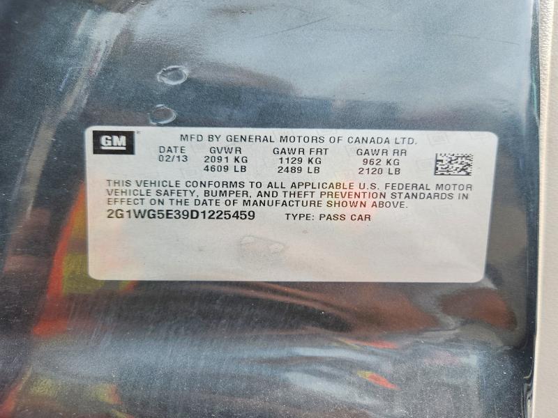 Продажа на аукционе авто 2013 Chevrolet Impala, vin: 2G1WG5E39D1225459, номер лота: 56482106