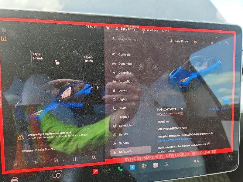 54170016 :رقم المزاد ، 5YJYGDEF5MF270111 vin ، 2021 Tesla Model Y مزاد بيع